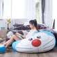 Bean Bag Chair Lazy Sofa Gamer Recliner Indoor Outdoor Camping Garden Cartoon Stylish for Adults Kids Single(Doraemon)