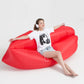 Inflatable Lounger Air Sofa, Inflatable Couch anti Leakage Camping Chair for Outdoor, Lakeside Portable Hammock with Compression Sacks Camping Accessories for Men and Women.