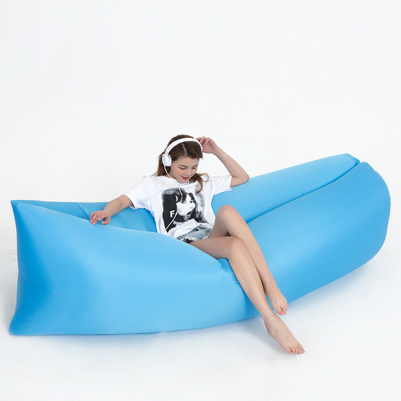 Inflatable Lounger Air Sofa, Inflatable Couch anti Leakage Camping Chair for Outdoor, Lakeside Portable Hammock with Compression Sacks Camping Accessories for Men and Women.