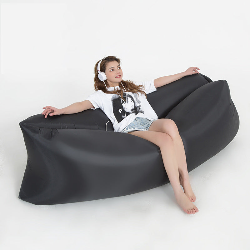 Inflatable Lounger Air Sofa, Inflatable Couch anti Leakage Camping Chair for Outdoor, Lakeside Portable Hammock with Compression Sacks Camping Accessories for Men and Women.