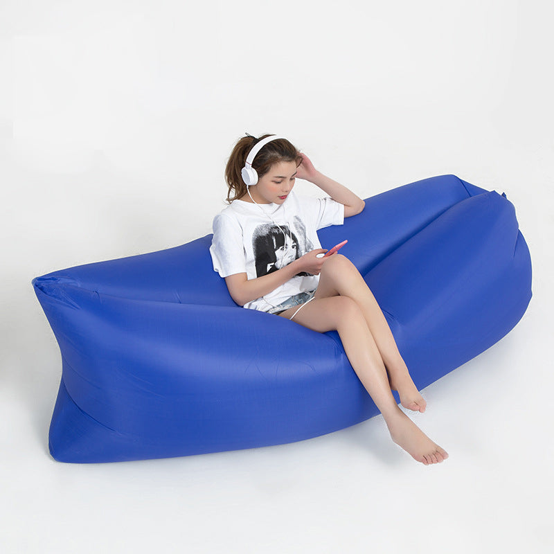 Inflatable Lounger Air Sofa, Inflatable Couch anti Leakage Camping Chair for Outdoor, Lakeside Portable Hammock with Compression Sacks Camping Accessories for Men and Women.