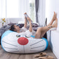 Bean Bag Chair Lazy Sofa Gamer Recliner Indoor Outdoor Camping Garden Cartoon Stylish for Adults Kids Single(Doraemon)