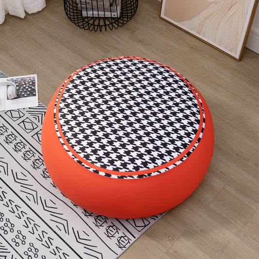 Lazy Lounger Bean Bag Cover Gaming Lazy Sofa Chair for Home Garden Lounge Living Room(Black white grid)